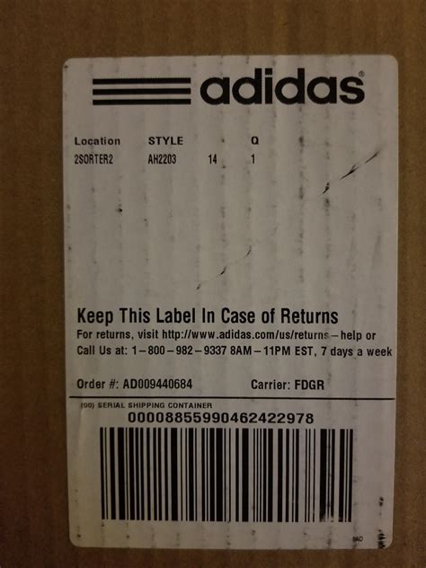 adidas returns label|adidas return and refund cards.